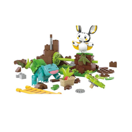 Mega Pokémon Emolga & Bulbasaur’s Charming Woods Σετ Κατασκευής 194 Κομματιών με Κινούμενο Μηχανισμό HTH69 7+ Ετών