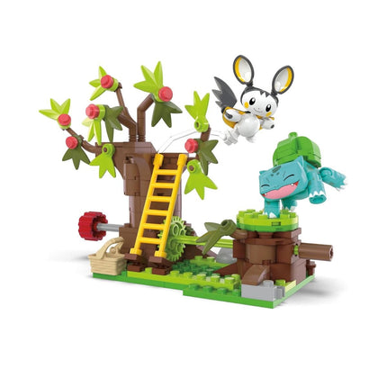 Mega Pokémon Emolga & Bulbasaur’s Charming Woods Σετ Κατασκευής 194 Κομματιών με Κινούμενο Μηχανισμό HTH69 7+ Ετών