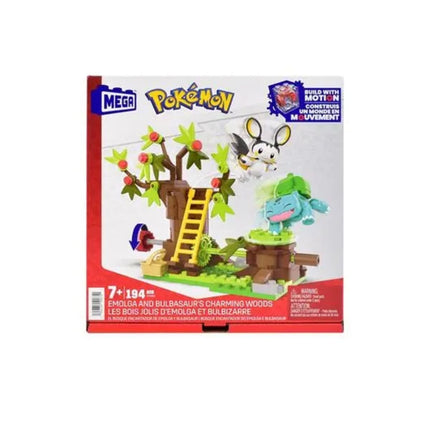 Mega Pokémon Emolga & Bulbasaur’s Charming Woods Σετ Κατασκευής 194 Κομματιών με Κινούμενο Μηχανισμό HTH69 7+ Ετών