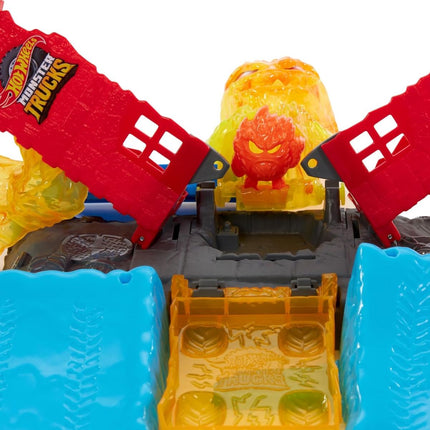 Hot Wheels Monster Trucks Power Smashers Σετ Πίστας Κατεδάφιση Πύργου με Όχημα 5-Alarm Κλίμακας 1:64 HTP39 4+ Ετών