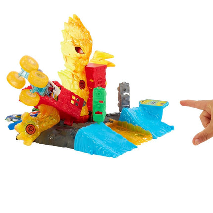 Hot Wheels Monster Trucks Power Smashers Σετ Πίστας Κατεδάφιση Πύργου με Όχημα 5-Alarm Κλίμακας 1:64 HTP39 4+ Ετών