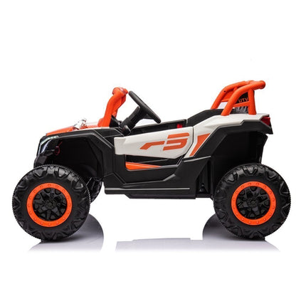 Buggy Ηλεκτροκίνητο Αυτοκίνητο 4×4 12V με Τηλεχειριστήριο, LED Φώτα & Μουσικές Λειτουργίες Πορτοκαλί, 3+ Ετών