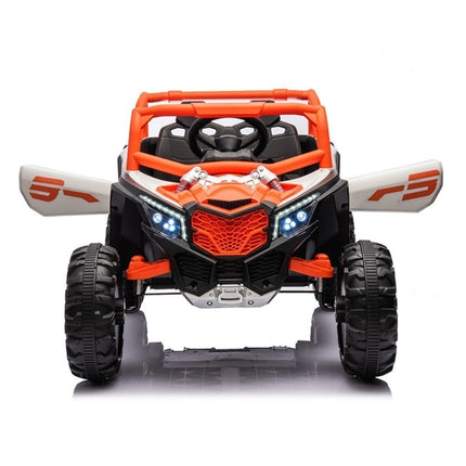 Buggy Ηλεκτροκίνητο Αυτοκίνητο 4×4 12V με Τηλεχειριστήριο, LED Φώτα & Μουσικές Λειτουργίες Πορτοκαλί, 3+ Ετών