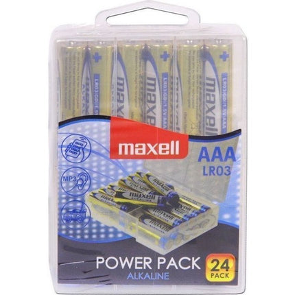 Αλκαλικές Μπαταρίες AAA LR03 24τμχ – Maxell