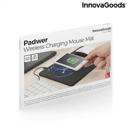 Mousepad 2 σε 1 Ασύρματος φορτιστής σε μαύρο χρώμα – InnovaGoods