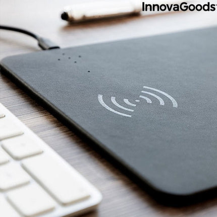 Mousepad 2 σε 1 Ασύρματος φορτιστής σε μαύρο χρώμα – InnovaGoods
