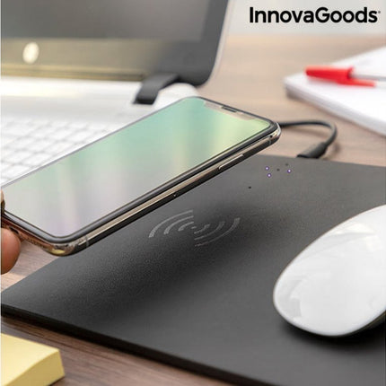 Mousepad 2 σε 1 Ασύρματος φορτιστής σε μαύρο χρώμα – InnovaGoods