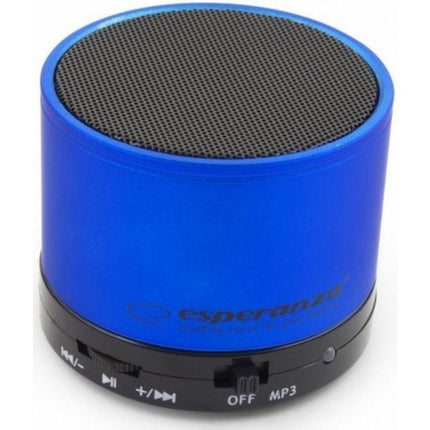 Ηχείο Ritmo Bluetooth 3W με 2 ώρες Λειτουργίας Blue – Esperanza