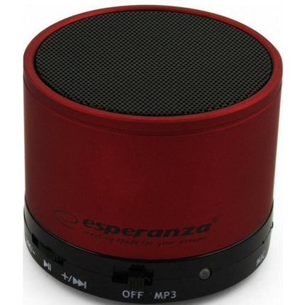 Ηχείο Ritmo Bluetooth 3W με 2 ώρες Λειτουργίας Κόκκινο – Esperanza