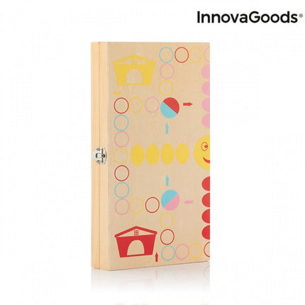 Ξύλινο Επιτραπέζιο Παιχνίδι με Φιγούρες Ζώων (18 τμχ) –  InnovaGoods