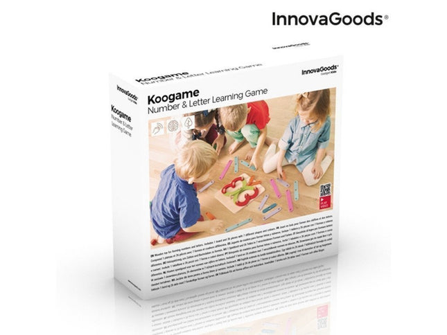 Ξύλινο Παιχνίδι Εκμάθησης Αριθμών &amp; Γραμμάτων Koogame – InnovaGoods