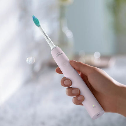 PHILIPS Sonicare Series 2100 Επαναφορτιζόμενη Ηλεκτρική Οδοντόβουρτσα Sonic για Αφαίρεση Πλάκας έως και 3x Αποτελεσματικότερη Ροζ HX3651/11