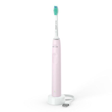 PHILIPS Sonicare Series 2100 Επαναφορτιζόμενη Ηλεκτρική Οδοντόβουρτσα Sonic για Αφαίρεση Πλάκας έως και 3x Αποτελεσματικότερη Ροζ HX3651/11