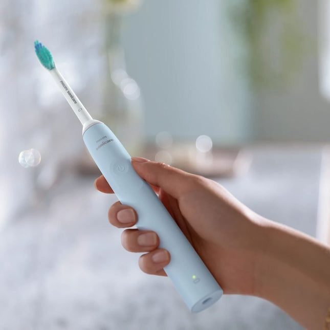 PHILIPS Sonicare Series 2100 Επαναφορτιζόμενη Ηλεκτρική Οδοντόβουρτσα Sonic για Αφαίρεση Πλάκας έως και 3x Αποτελεσματικότερη Μπλε HX3651/12