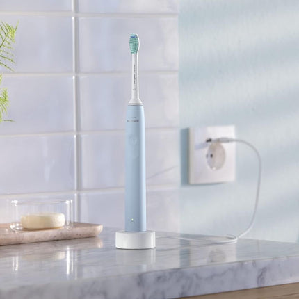 PHILIPS Sonicare Series 2100 Επαναφορτιζόμενη Ηλεκτρική Οδοντόβουρτσα Sonic για Αφαίρεση Πλάκας έως και 3x Αποτελεσματικότερη Μπλε HX3651/12