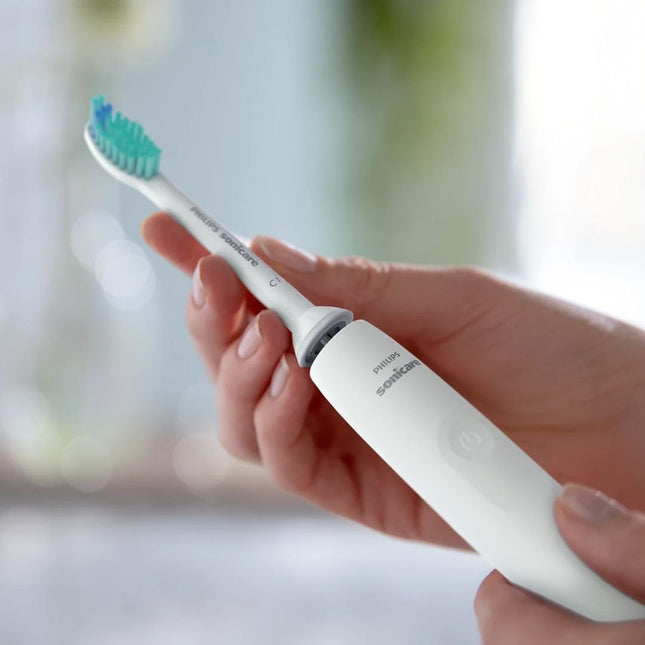 PHILIPS Sonicare Series 2100 Επαναφορτιζόμενη Ηλεκτρική Οδοντόβουρτσα Sonic για Αφαίρεση Πλάκας έως και 3x Αποτελεσματικότερη Άσπρο HX3651/13