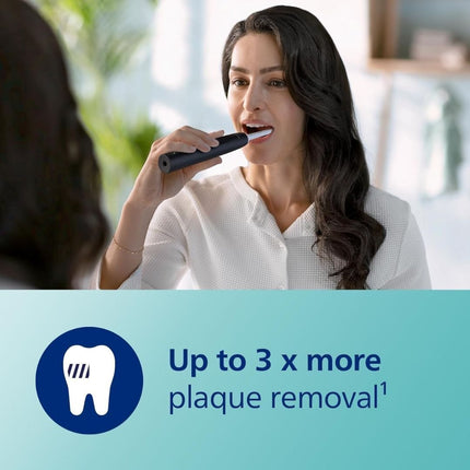 PHILIPS Sonicare 3100 Series 3100 Επαναφορτιζόμενη Ηλεκτρική Οδοντόβουρτσα με Τεχνολογία Sonic, Αισθητήρα Πίεσης για Αποτελεσματική Αφαίρεση Πλάκας Μαύρο HX3671/14