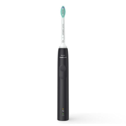 PHILIPS Sonicare 3100 Series 3100 Επαναφορτιζόμενη Ηλεκτρική Οδοντόβουρτσα με Τεχνολογία Sonic, Αισθητήρα Πίεσης για Αποτελεσματική Αφαίρεση Πλάκας Μαύρο HX3671/14