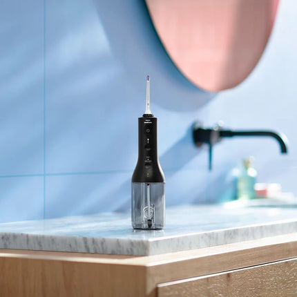 PHILIPS Sonicare Cordless Power Flosser 3000 Ηλεκτρικό Οδοντικό Νήμα με Τεχνολογία QuadStream Μαύρο HX3826/33