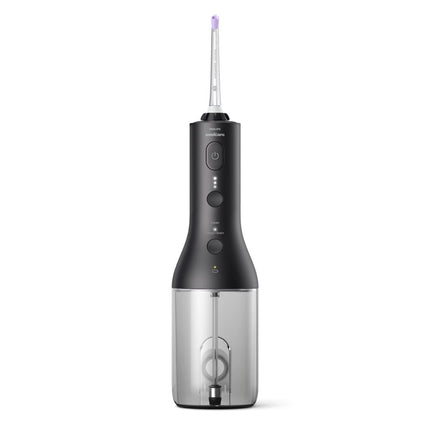 PHILIPS Sonicare Cordless Power Flosser 3000 Ηλεκτρικό Οδοντικό Νήμα με Τεχνολογία QuadStream Μαύρο HX3826/33