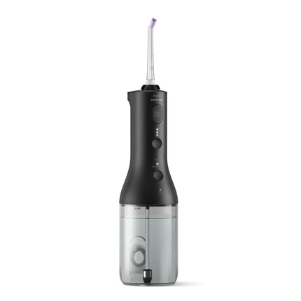 PHILIPS Sonicare Cordless Power Flosser 3000 Ηλεκτρικό Οδοντικό Νήμα με Τεχνολογία QuadStream Μαύρο HX3826/33
