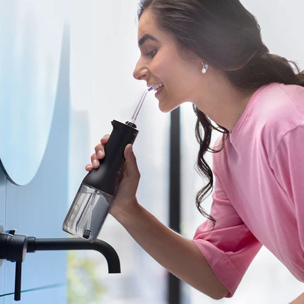PHILIPS Sonicare Cordless Power Flosser 3000 Ηλεκτρικό Οδοντικό Νήμα με Τεχνολογία QuadStream Μαύρο HX3826/33