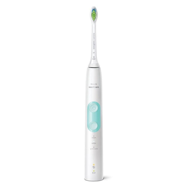 PHILIPS Sonicare ProtectiveClean 5100 Επαναφορτιζόμενη Ηλεκτρική Οδοντόβουρτσα με Τεχνολογία Sonic, Αισθητήρα Πίεσης & 3 Λειτουργίες Καθαρισμού Άσπρο/Πράσινο HX6857/28