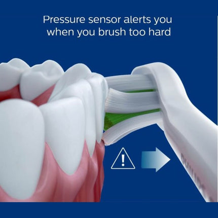 PHILIPS Sonicare ProtectiveClean 5100 Επαναφορτιζόμενη Ηλεκτρική Οδοντόβουρτσα με Τεχνολογία Sonic, Αισθητήρα Πίεσης & 3 Λειτουργίες Καθαρισμού Άσπρο/Πράσινο HX6857/28