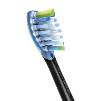 PHILIPS Sonicare C3 Premium Plaque Defence Κεφαλές Οδοντόβουρτσας 2 Τεμάχια για Βαθύ Καθαρισμό & Αποτελεσματική Αφαίρεση Πλάκας Μαύρο HX9042/33
