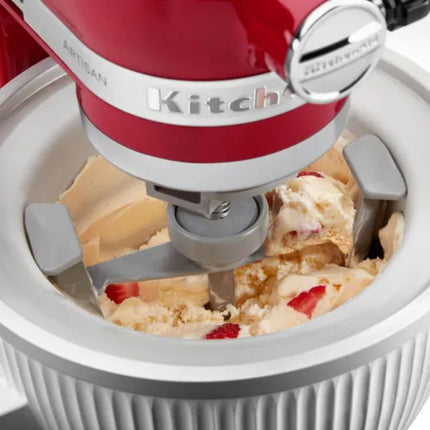 KitchenAid Μπολ Παγωτομηχανής 1,9L για Επιτραπέζιο Μίξερ 5KSMICM Λευκό