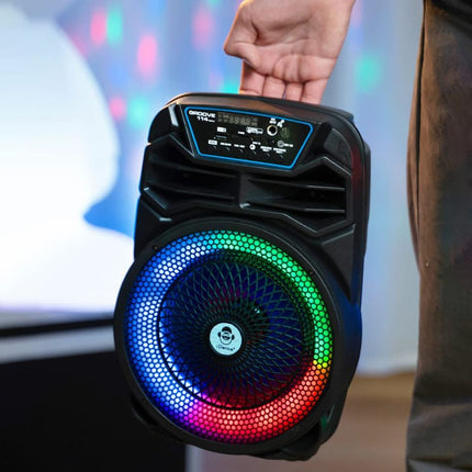 iDance Groove Φορητό Ηχείο Karaoke 114mk3 με Ενσύρματο Μικρόφωνο, Bluetooth & Disco LED