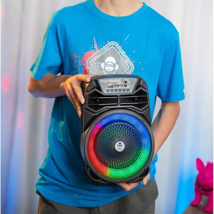 iDance Groove Φορητό Ηχείο Karaoke 114mk3 με Ενσύρματο Μικρόφωνο, Bluetooth & Disco LED