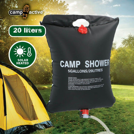 Ηλιακή ντουζιέρα για camping 20lt, 36x16x50 cm, solar shower – Camp Active