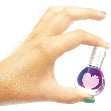 Influencer Rainbow Manicure Πολύχρωμο Σετ Διακόσμησης Νυχιών με Βερνίκια που Αλλάζουν Χρώμα & Glitter για Λαμπερές Εμφανίσεις