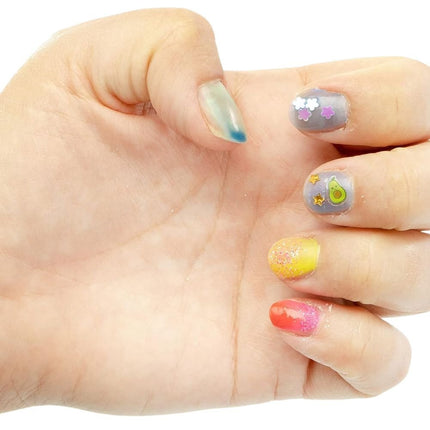 Influencer Rainbow Manicure Πολύχρωμο Σετ Διακόσμησης Νυχιών με Βερνίκια που Αλλάζουν Χρώμα & Glitter για Λαμπερές Εμφανίσεις