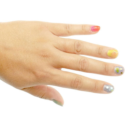 Influencer Rainbow Manicure Πολύχρωμο Σετ Διακόσμησης Νυχιών με Βερνίκια που Αλλάζουν Χρώμα & Glitter για Λαμπερές Εμφανίσεις