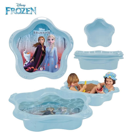 INJUSA Frozen II Πισίνα & Αμμοδόχος 2σε1 Μαγεία από την Arendelle για Παιχνίδι με Άμμο & Νερό 90x90cm