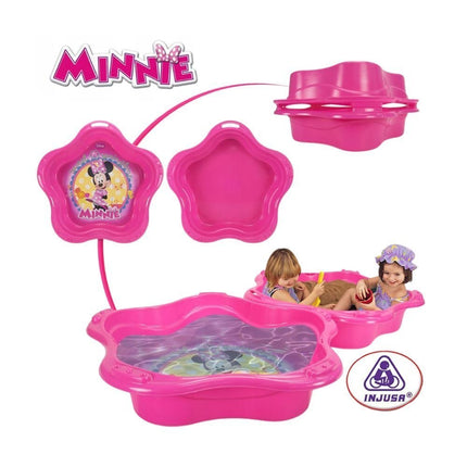 INJUSA Minnie Mouse 2σε1 Πισίνα & Αμμοδόχος 90x90cm Ροζ & Σχέδιο Disney, 3+ Ετών