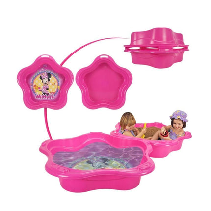 INJUSA Minnie Mouse 2σε1 Πισίνα & Αμμοδόχος 90x90cm Ροζ & Σχέδιο Disney, 3+ Ετών
