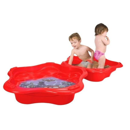 INJUSA Disney Cars 2σε1 Πισίνα & Αμμοδόχος 90x90cm Κόκκινο, 3+ Ετών