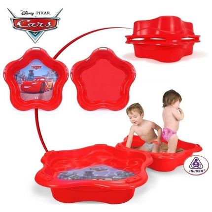 INJUSA Disney Cars 2σε1 Πισίνα & Αμμοδόχος 90x90cm Κόκκινο, 3+ Ετών