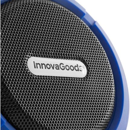 InnovaGoods DropSound Φορητό Αδιάβροχο Ηχείο Bluetooth με Handsfree, Βεντούζα και Καραμπίνερ V0101205