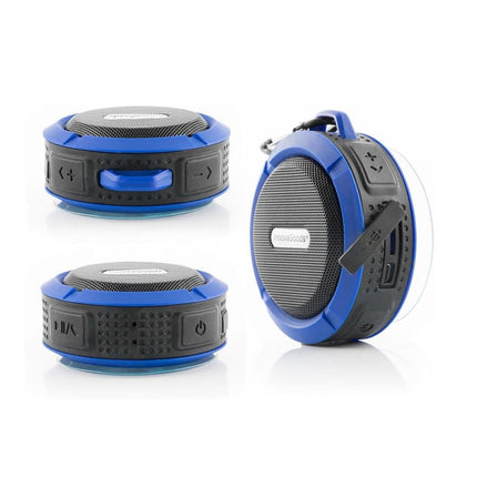 InnovaGoods DropSound Φορητό Αδιάβροχο Ηχείο Bluetooth με Handsfree, Βεντούζα και Καραμπίνερ V0101205