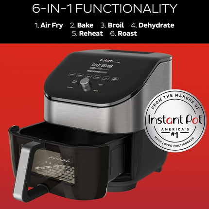 Instant Air Fryer 5.7L  6 σε 1 Vortex Plus ClearCook 1700W με Παράθυρο Επισκόπησης και OdourErase INST-140310301