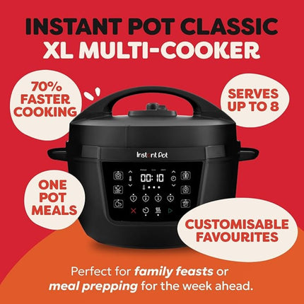 Instant Pot Classic XL 7.1L Πολυμάγειρας 7 σε 1 Ηλεκτρική Χύτρα Ταχύτητας INST-140001901