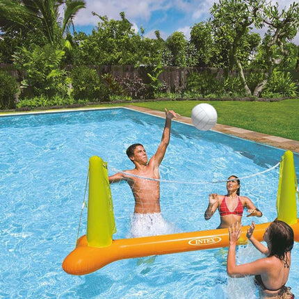 Intex Φουσκωτό Δίχτυ Βόλεϊ Πισίνας με Μπάλα 239x64x91cm 56508 6+ Ετών