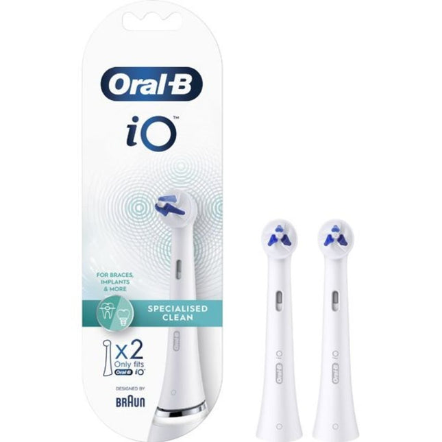 Oral-B iO Specialised Clean White Ανταλλακτικά Ηλεκτρικής Οδοντόβουρτσας, 2 Τεμάχια