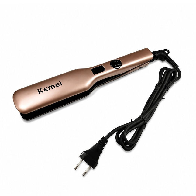 Kemei Πρέσα Μαλλιών 70W με Κεραμικές Πλάκες, Οθόνη LCD & Μέγιστη Θερμοκρασία 232°C KM-5627
