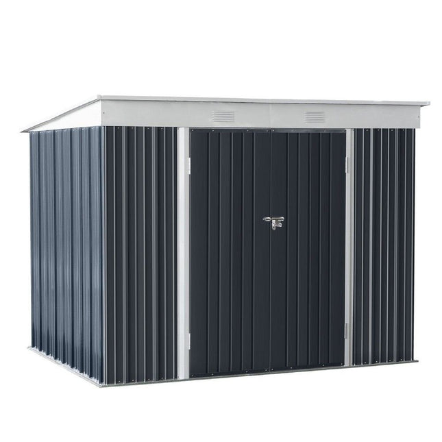 ISUNOR Μεταλλική Γαλβανιζέ Αποθήκη Κήπου 6x8ft, 4.4m², L183xW240xH180cm