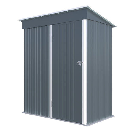 ISUNOR Μεταλλική Γαλβανιζέ Αποθήκη Κήπου 3x5ft 94x161xH181cm, Γκρι